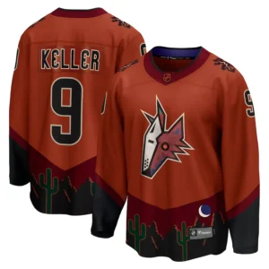Men's Arizona Coyotes Clayton Keller Fanatics Branded Burnt Orange Special Edition 2.0 Breakaway Player Jersey