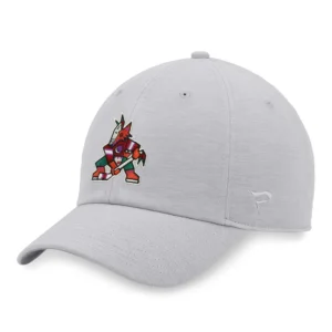 Arizona Coyotes Fanatics Branded Heather Gray Logo Adjustable Hat